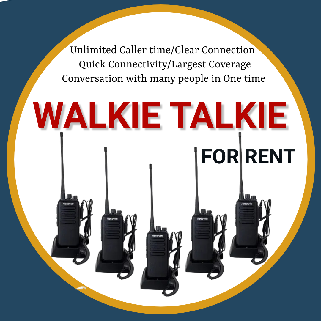 Walkie Talkie For Hiring / Rental